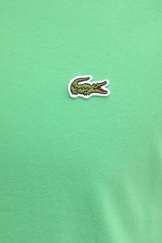 Bavlněné tričko Lacoste TH7318 zelená