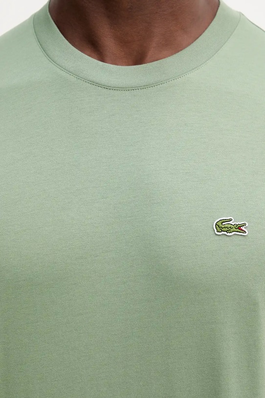 Бавовняна футболка Lacoste TH7318 зелений