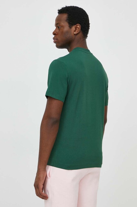 Одежда Хлопковая футболка Lacoste TH7318 зелёный