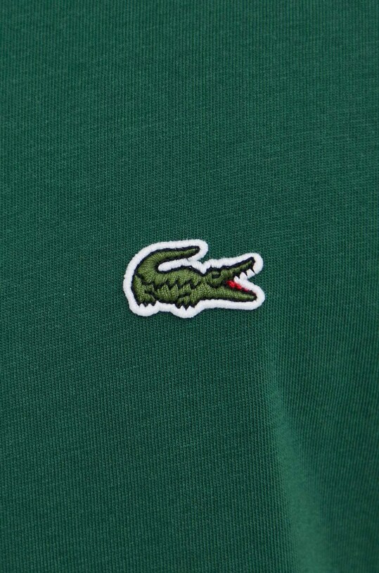 Хлопковая футболка Lacoste TH7318 зелёный