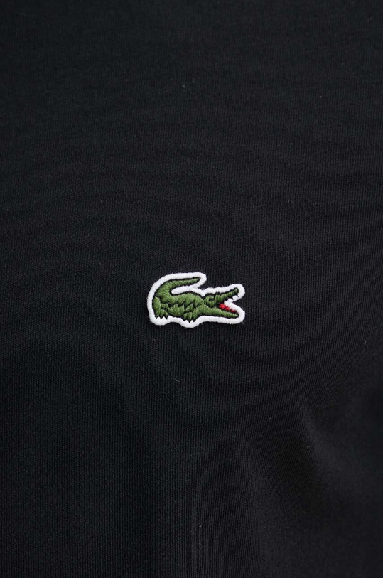 Bavlněné tričko Lacoste TH7404 černá