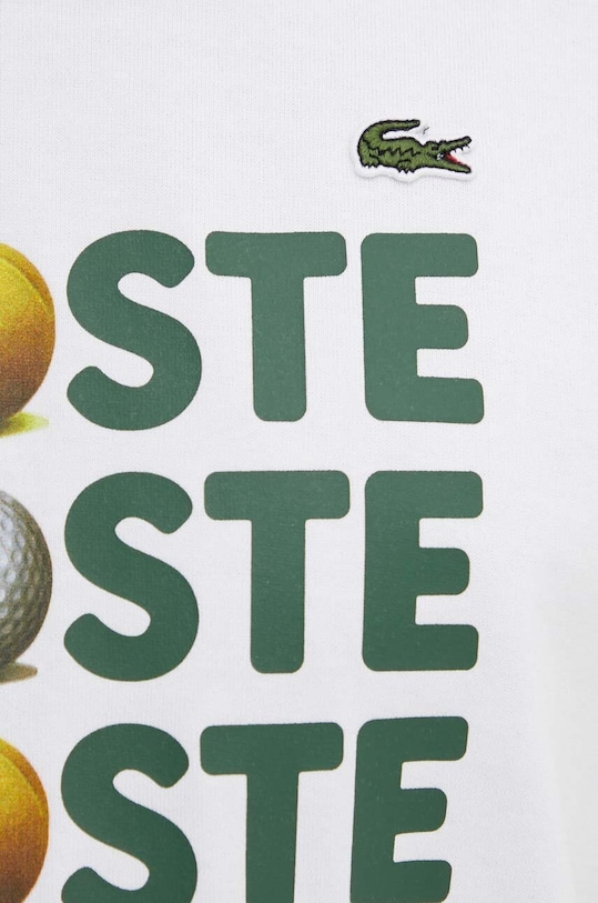 Bavlnené tričko Lacoste TH7370 biela