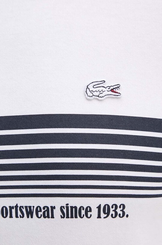 Lacoste tricou din bumbac TH9426 alb