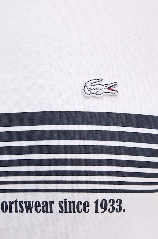 Lacoste tricou din bumbac TH9426 alb