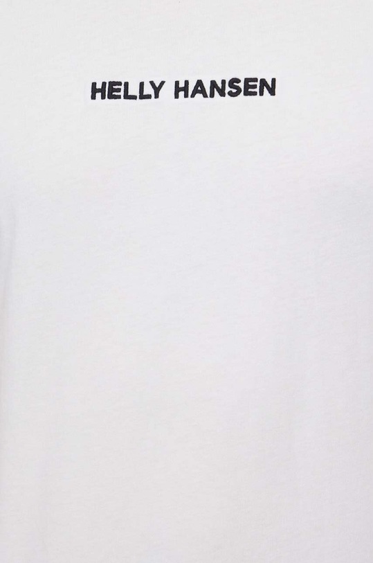 Βαμβακερό μπλουζάκι Helly Hansen 53532 λευκό