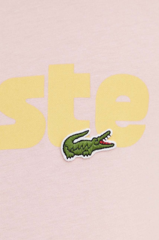 Lacoste t-shirt bawełniany TH7531 różowy
