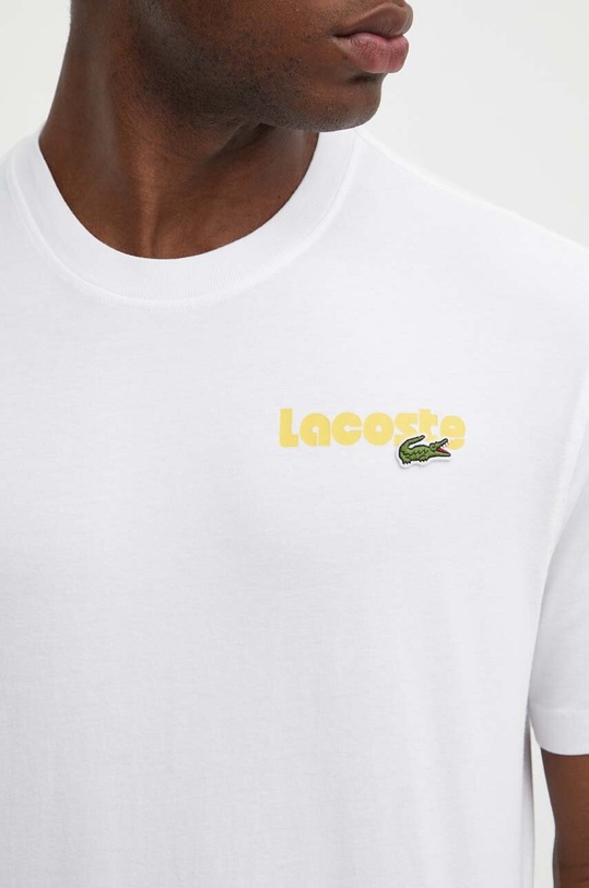 Lacoste tricou din bumbac TH7544 alb