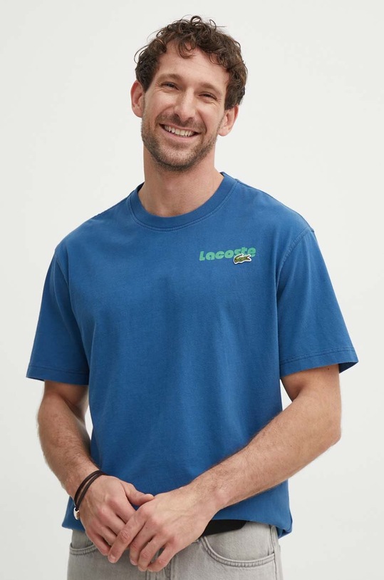 Abbigliamento Lacoste t-shirt in cotone TH7544 blu