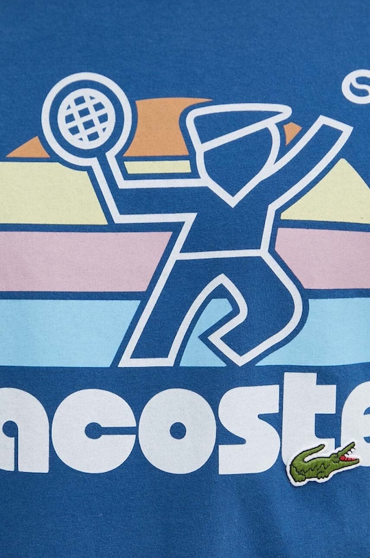 Lacoste t-shirt bawełniany TH8567 niebieski