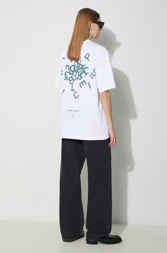 Oblečení Bavlněné tričko Filling Pieces T-shirt Alphabet 74405001901 bílá