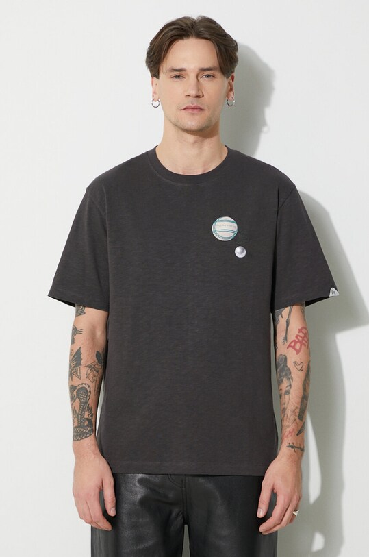 Βαμβακερό μπλουζάκι Filling Pieces T-shirt Petanque γκρί 74434031268