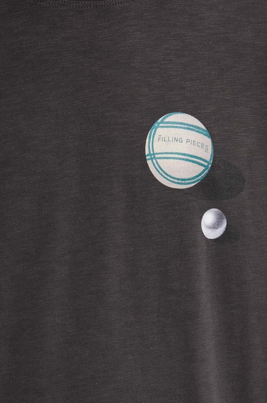 Filling Pieces t-shirt bawełniany T-shirt Petanque 74434031268 szary