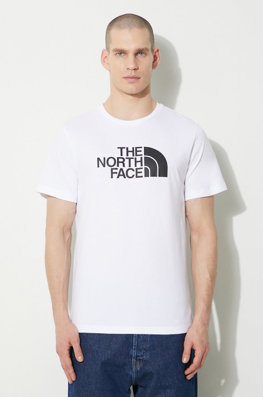 The North Face cotton t-shirt M S/S Easy Tee regular white NF0A87N5FN41