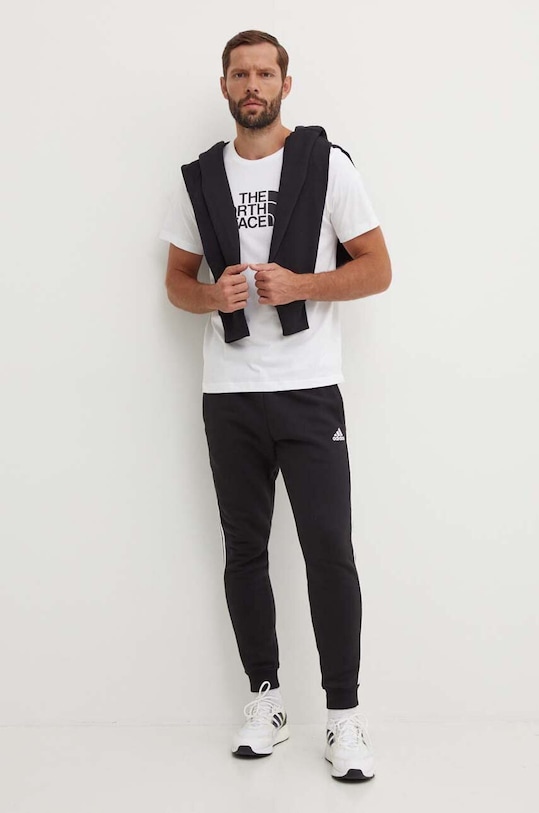 The North Face tricou din bumbac M S/S Easy Tee NF0A87N5FN41 alb SS24