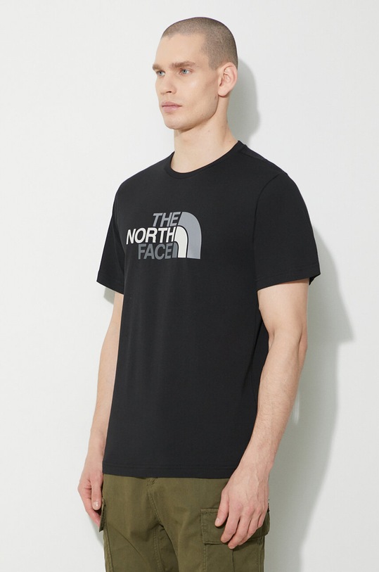 The North Face tricou din bumbac M S/S Easy Tee negru NF0A87N5JK31