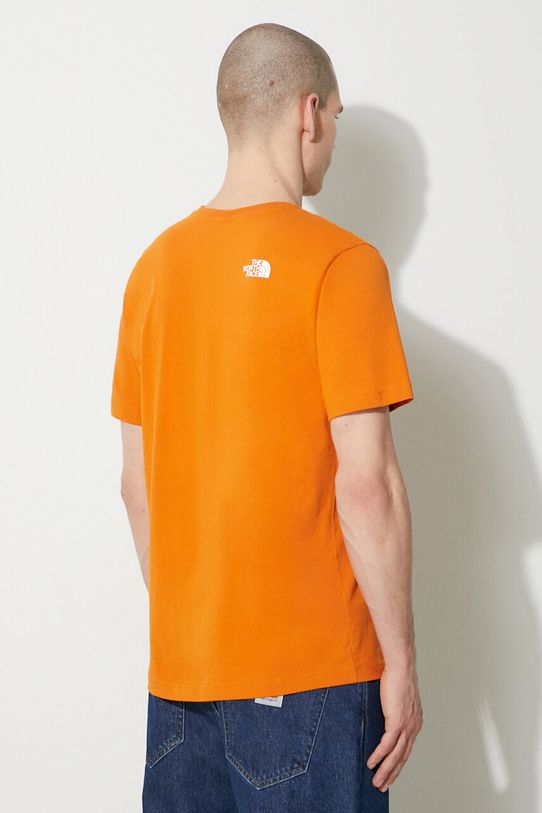 Clothing The North Face cotton t-shirt M S/S Easy Tee NF0A87N5PCO1 orange