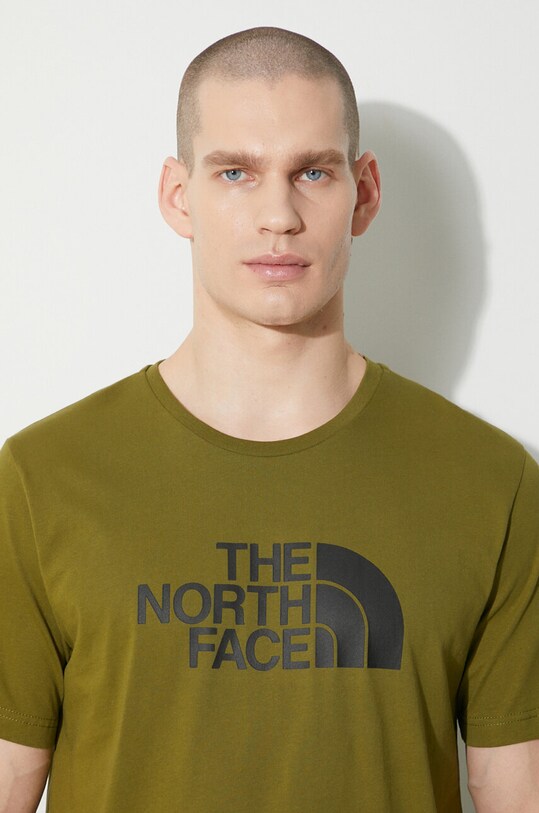 Pamučna majica The North Face M S/S Easy Tee NF0A87N5PIB1 zelena