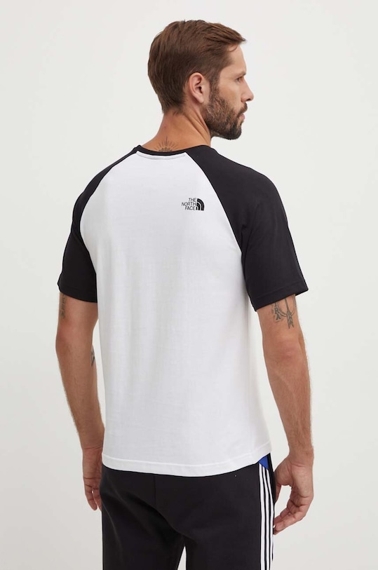 Oblečenie Bavlnené tričko The North Face M S/S Raglan Easy Tee NF0A87N7FN41 biela