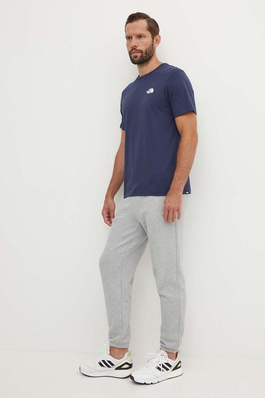 Tričko The North Face M S/S Simple Dome Tee NF0A87NG8K21 námořnická modř SS24