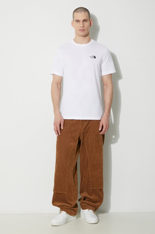 The North Face tricou M S/S Simple Dome Tee NF0A87NGFN41 alb SS24