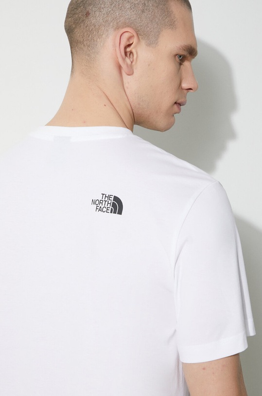 Μπλουζάκι The North Face M S/S Simple Dome Tee NF0A87NGFN41 λευκό