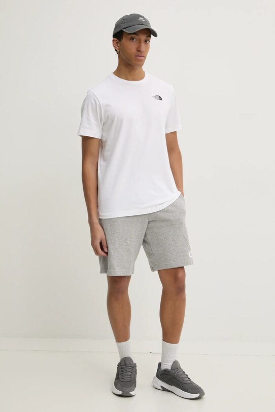 The North Face tricou din bumbac M S/S Redbox Tee NF0A87NPFN41 alb SS24