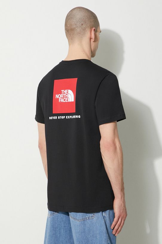 The North Face t-shirt in cotone M S/S Redbox Tee regolare nero NF0A87NPJK31