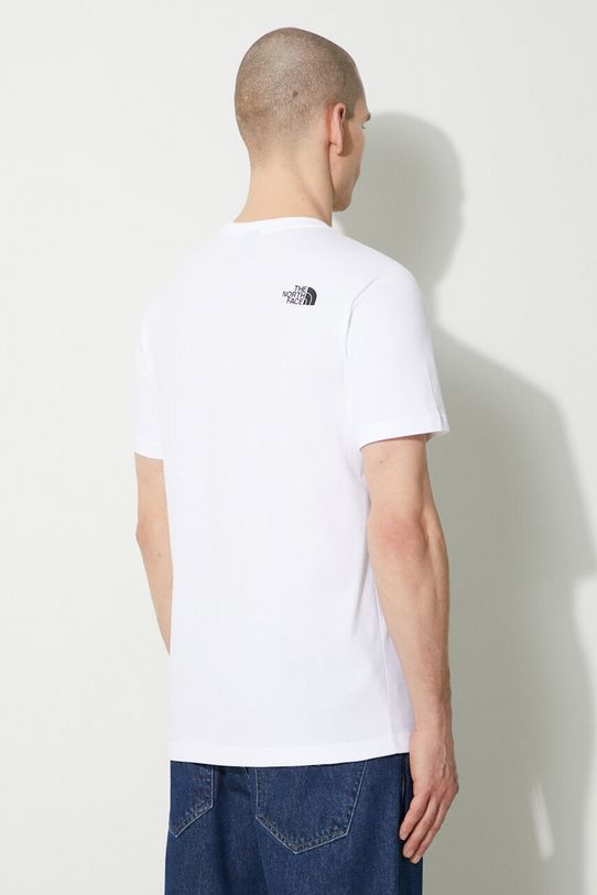 Abbigliamento The North Face t-shirt in cotone M S/S Never Stop Exploring Tee NF0A87NSFN41 bianco