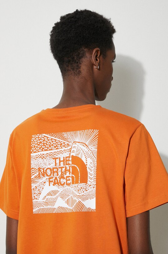 The North Face t-shirt bawełniany M S/S Redbox Celebration Tee NF0A87NVPCO1