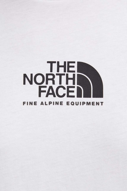 Bavlněné tričko The North Face M S/S Fine Alpine Equipment Tee 3 NF0A87U3FN41 bílá
