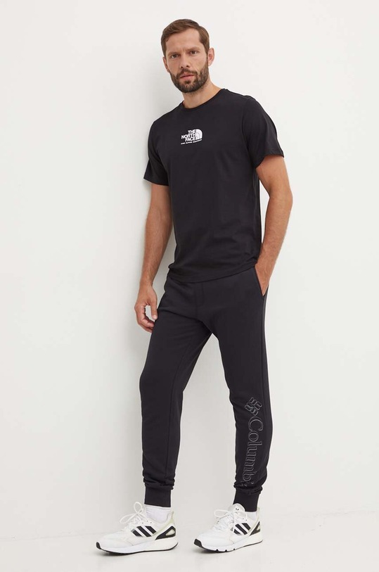 The North Face tricou din bumbac M S/S Fine Alpine Equipment Tee 3 NF0A87U3JK31 negru SS24
