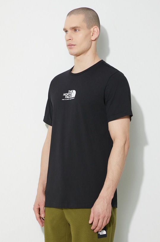 The North Face cotton t-shirt M S/S Fine Alpine Equipment Tee 3 black NF0A87U3JK31