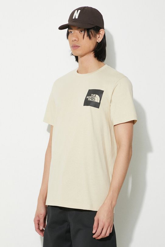 The North Face t-shirt in cotone M S/S Fine Tee beige NF0A87ND3X41