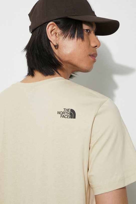 The North Face t-shirt in cotone M S/S Fine Tee NF0A87ND3X41 beige