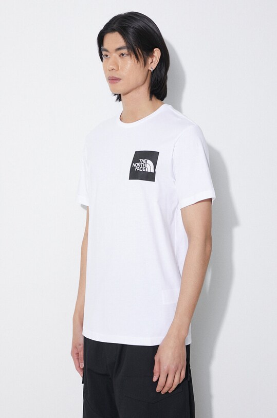 The North Face cotton t-shirt M S/S Fine Tee white NF0A87NDFN41