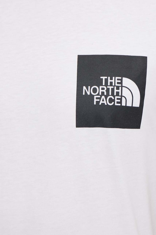 The North Face t-shirt bawełniany M S/S Fine Tee NF0A87NDFN41 biały