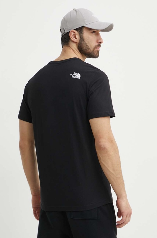 The North Face t-shirt bawełniany M S/S Fine Tee NF0A87NDJK31 czarny SS24