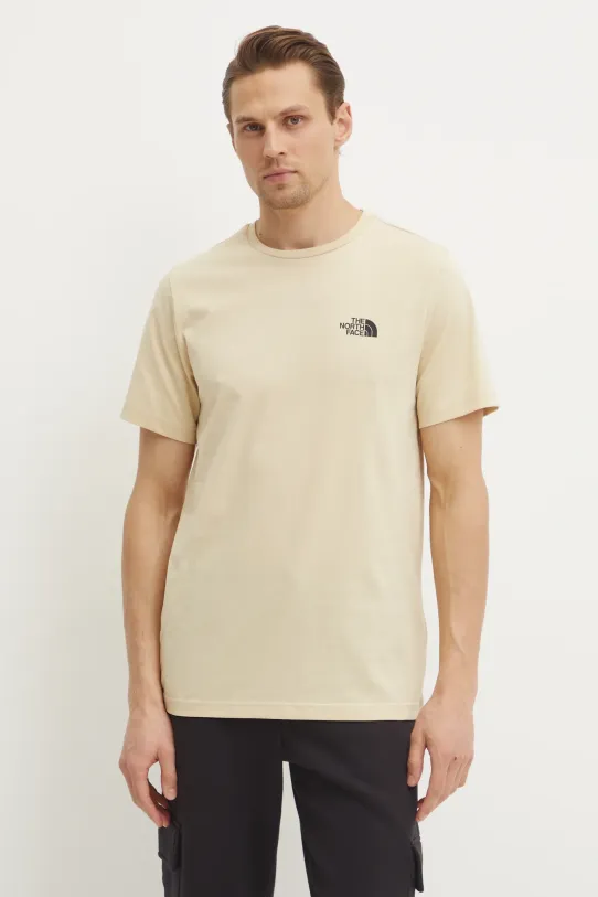 The North Face t-shirt M S/S Simple Dome Tee regolare beige NF0A87NG3X41