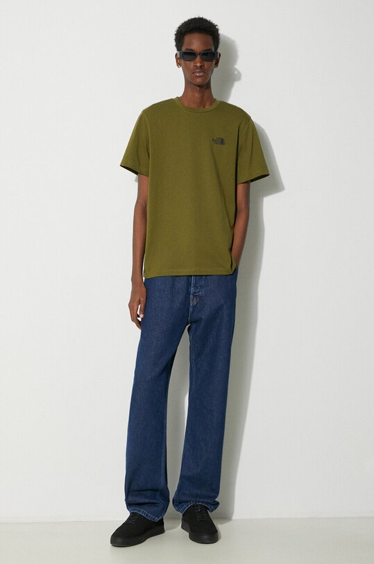 The North Face t-shirt M S/S Simple Dome Tee NF0A87NGPIB1 zielony SS24