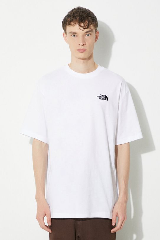 The North Face t-shirt in cotone M S/S Essential Oversize Tee rilassato bianco NF0A87NRFN41