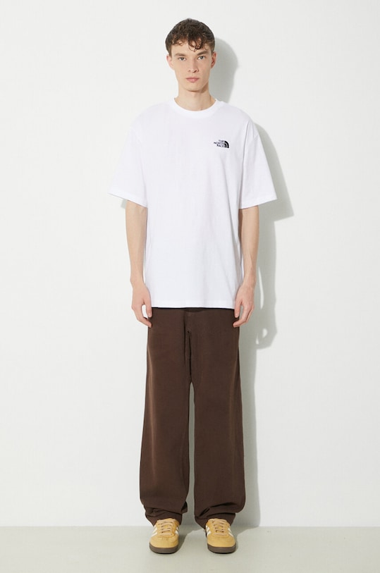 The North Face t-shirt in cotone M S/S Essential Oversize Tee NF0A87NRFN41 bianco SS24