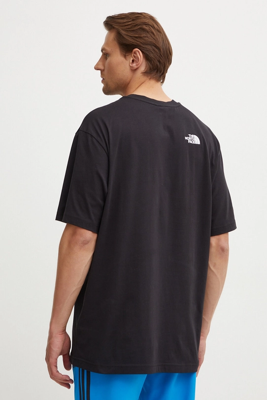 Odzież The North Face t-shirt bawełniany M S/S Essential Oversize Tee NF0A87NRJK31 czarny