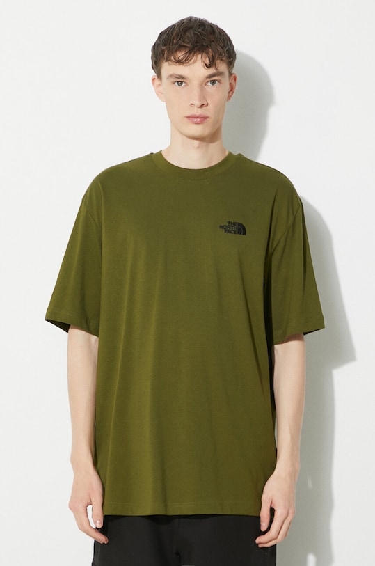 Памучна тениска The North Face M S/S Essential Oversize Tee