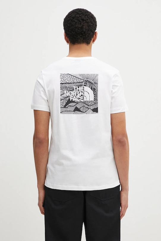 Abbigliamento The North Face t-shirt in cotone M S/S Redbox Celebration Tee NF0A87NVFN41 bianco