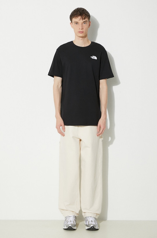 Bavlnené tričko The North Face M S/S Redbox Celebration Tee NF0A87NVJK31 čierna SS24