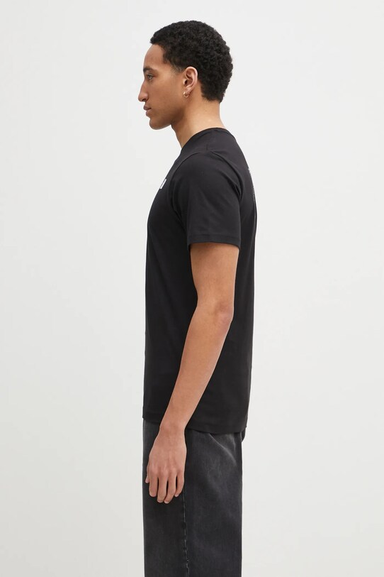 Памучна тениска The North Face M S/S Redbox Celebration Tee NF0A87NVJK31 черен SS24