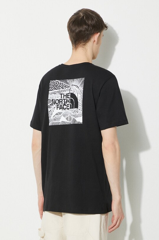 The North Face pamut póló M S/S Redbox Celebration Tee fekete NF0A87NVJK31
