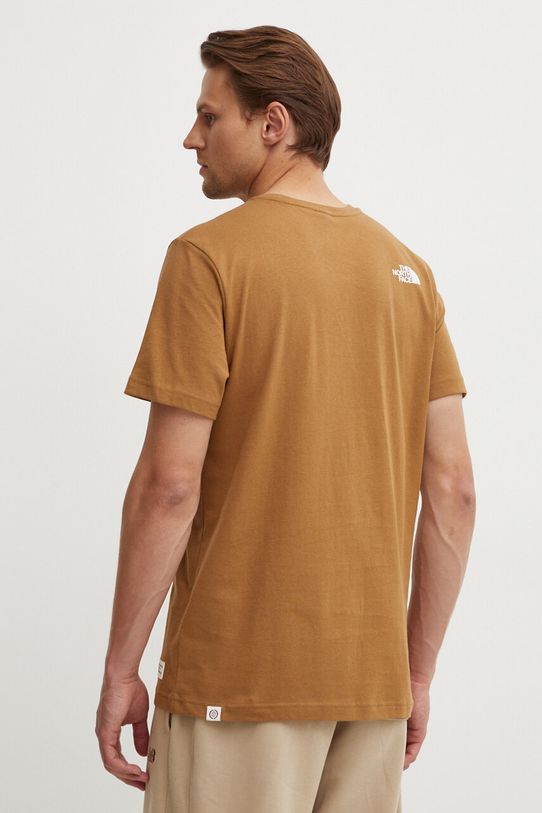 Odzież The North Face t-shirt bawełniany M Berkeley California Pocket S/S Tee NF0A87U21731 brązowy