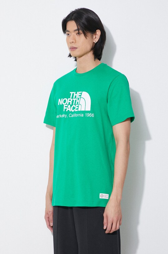 The North Face tricou din bumbac M Berkeley California S/S Tee verde NF0A87U5PO81