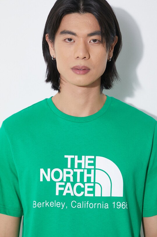 The North Face tricou din bumbac M Berkeley California S/S Tee NF0A87U5PO81 verde